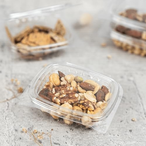 Karat 4oz PET Clear Clamshell Deli Containers Leak-Resistant Pack of 400 New