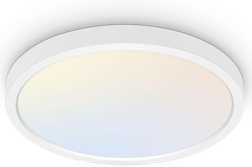 hykolity 18" LED Round Flat Panel Light,32W,3200LM,3CCT, ETL, B0B12MV6G7 - White