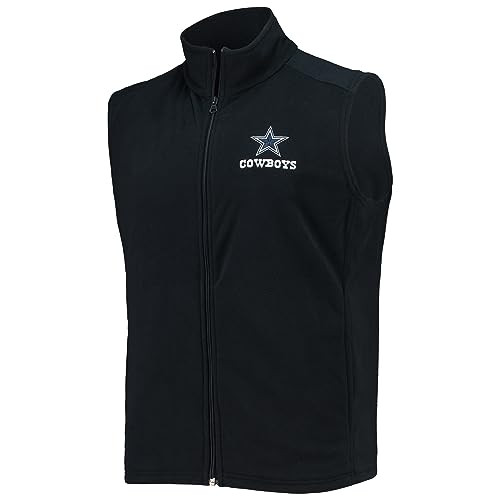 Dunbrooke Men's Navy Dallas Cowboys Houston Fleece Full-Zip Vest New