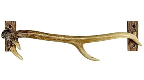 DeLeon Rustic Heavy Duty Antler Wall Mounted Towel Bar/Rack - B09GPWZMGZ New