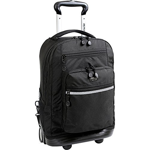 J World New York Sundance II Rolling Backpack - Black New