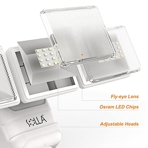 SOLLA Alkaline Battery Motion Sensor Lights, 750LM, 5000K, 2 Pack - B08LVCQC97 New