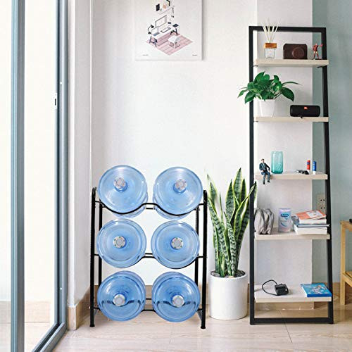 Iococee 5 Gallon Water Jug Rack, 3-Tier Water Bottle Holder Storage Rack New