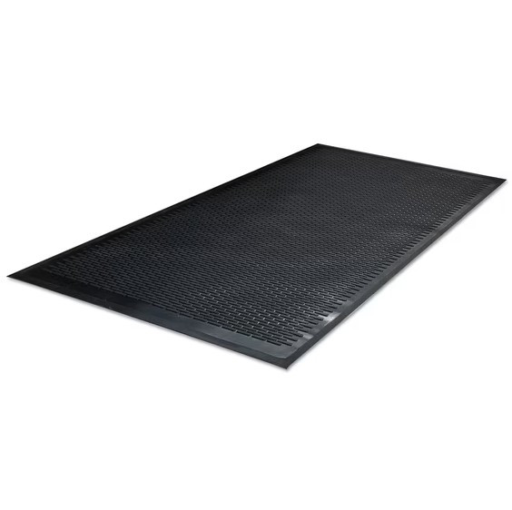 Guardian Fall Protection Clean Step Outdoor Rubber Scraper Mat - Black New