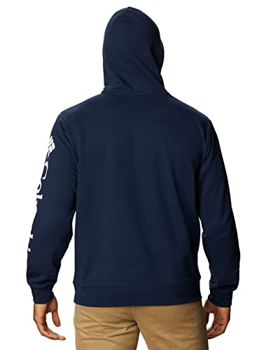 Columbia Men's Viewmont II Sleeve Graphic Hoodie - Collegiate Navy/White - M