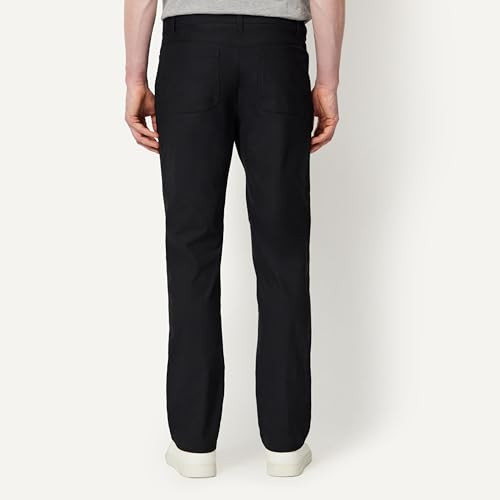 AMAZON ESSENTIALS MEN'S CLASSIC FIT 5 POCKET COMMUTER PANTS - SIZE 34X30 - BLACK