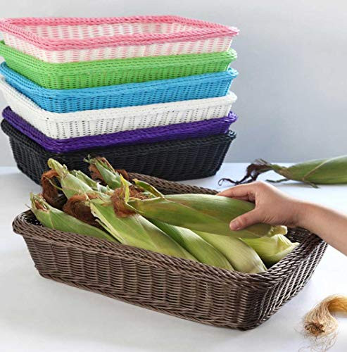 Colorbasket Rectangular Thick Trim Storage Basket (Brown) New