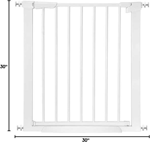 Extra Wide Baby Gate for Stairs 30"-32'' Dog Gates - B0CHMG1LCC - White New
