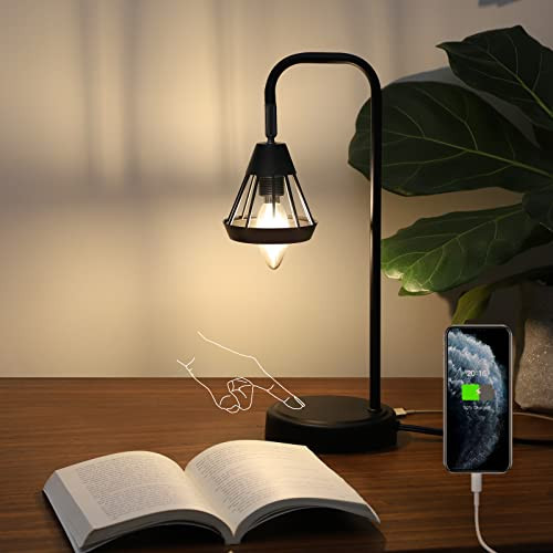 DEWENWILS Industrial Table Lamp, 3 Way Dimmable, B08DR9L4DK - Black