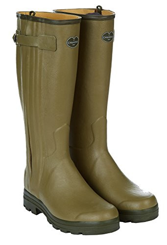 LE CHAMEAU 1927 Men's Chasseur Leather Lined Boots Vert Vierzon US 7.5