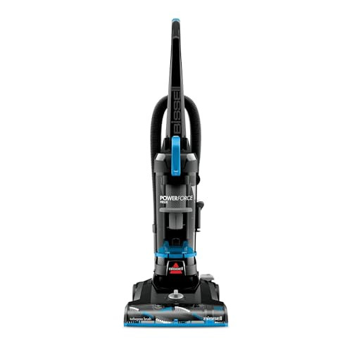 BISSELL POWERFORCE HELIX BAGLESS UPRIGHT VACUUM PET FRIENDLY LIGHTWEIGHT - BLUE