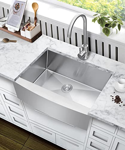 TopCraft Kitchen Sink Stainless Steel Farmhouse Sink - HFS2421