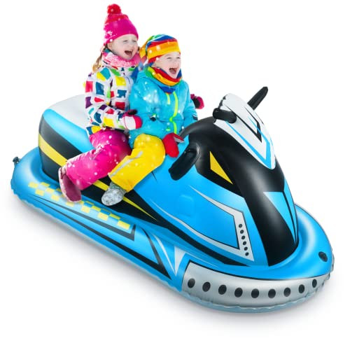 Inflatable Snow Sled for Kids and Adults, COKWEL Inflatable Sleds for Snow