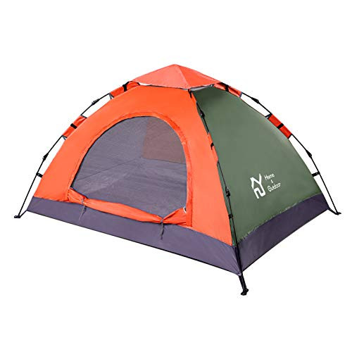 S.Y. Home & Outdoor Lightweight Hiking Waterproof Tent, 2 Person, Orange Green