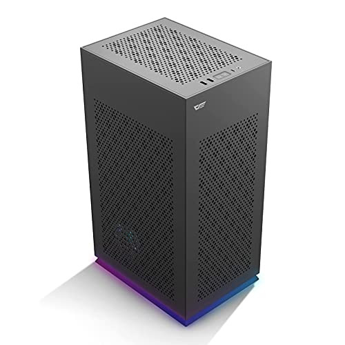 DarkFlash DLH21 PC Case Mini Tower Type ITX with USB 3.0 Type-C - Black