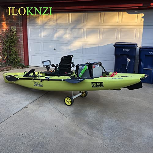 GanFindX Universal 220 lbs Kayak Carrier Trolley Cart Widebody No-Flat Wheels
