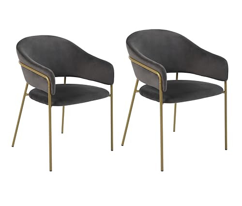 Home Source 32" Mid-Century Style Dining Living Chairs (Set of 2) (B0CLSB6WD7)