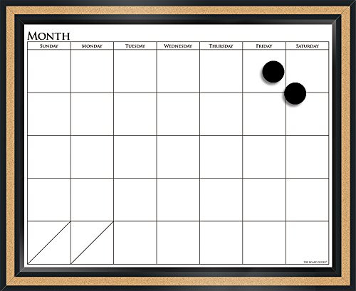 The Board Dudes 18"x22" Magnetic Cork Board 15094-4 - White New