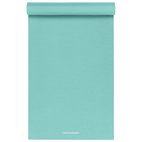 Retrospec Pismo Yoga Mat 72” x 24” x 5mm - Extra Long Non Slip - Blue Lagoon New