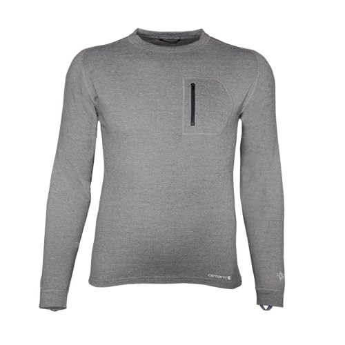 UH0110 Carhartt Men's Force Heavyweight Layer Neck Pocket LT - Shadow Heather New