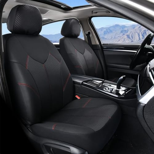 Coverado Car Seat Covers Front, 6 Pieces Universal Seat Covers for Cars PVC New