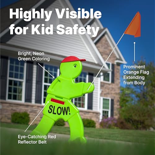 Step2 Kid Alert Street Safety Sign. 32"H Reflective Sign with Warning Flag