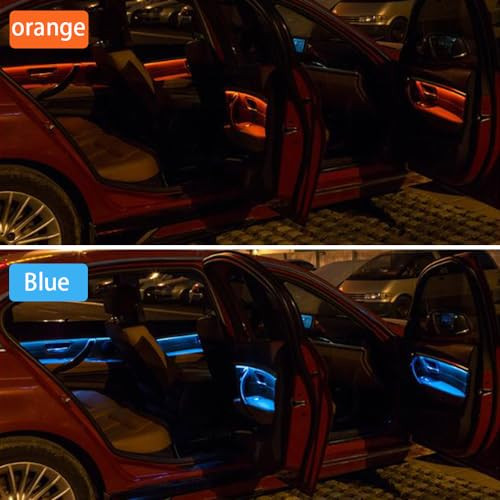 CHUANGHUI Car Interior Door LED Lighting Ambient Light Trim Strip - BLUE New