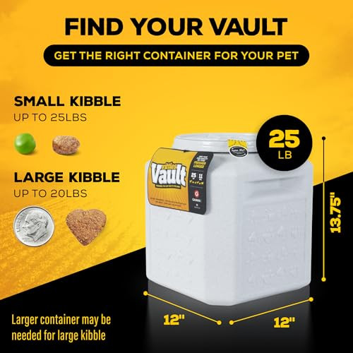 Gamma2 Vittles Vault Pet Food Storage Container Fits up to 25lbs - B000QSMWRK New