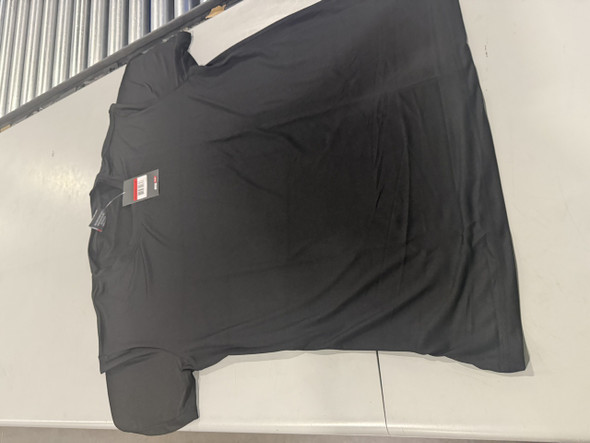 JUMP START POLYESTER SHORT SLEEVE SHIRT CREW NECK- SIZE: MEN XL - BLACK New