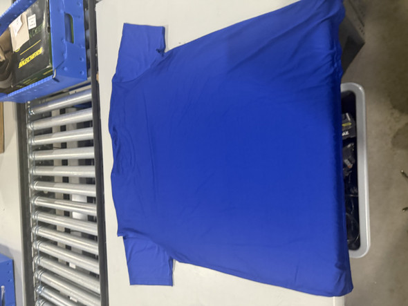 JUMP START POLYESTER SHORT SLEEVE SHIRT - SIZE: MEN XL - ROYAL BLUE New