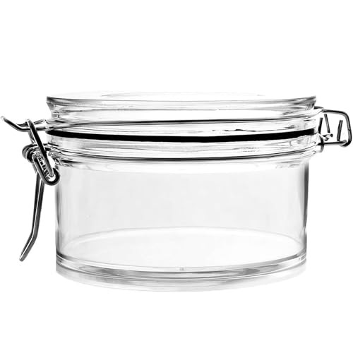 BLUESKY TRADING MINIWARE 10 OZ FLAT MASON JAR 4″ X 2.5″ 24 COUNT BT-2464 - CLEAR New