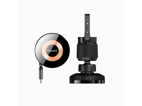 Pisen Mag Depot Telescopic 15W Wireless Car Mount Charger