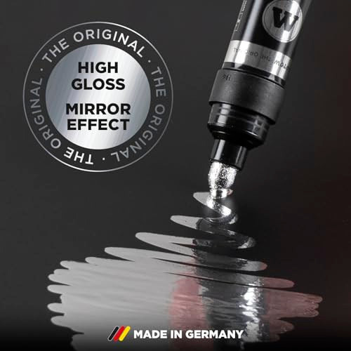 Molotow Liquid Chrome Marker (with Special Ink for Real Mirror Effect) 3 Items New