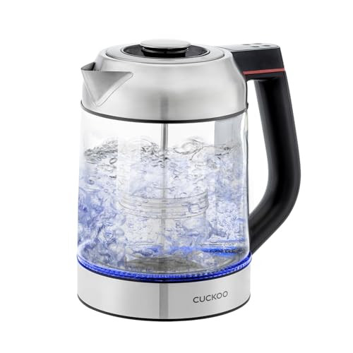 CUCKOO 1.7L GLASS KETTLE TEA INFUSER, CK-G170BS - SILVER