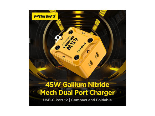 PISEN TS-C187 Mecha 45W 2-Port Fast Charger (US)