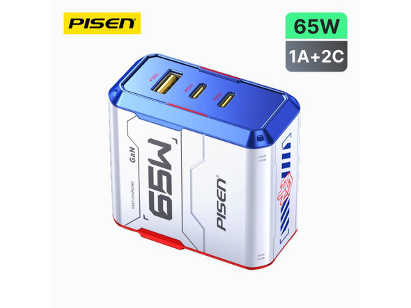 PISEN-Gamer Lite 65W 3-Port GaN Fast Charger