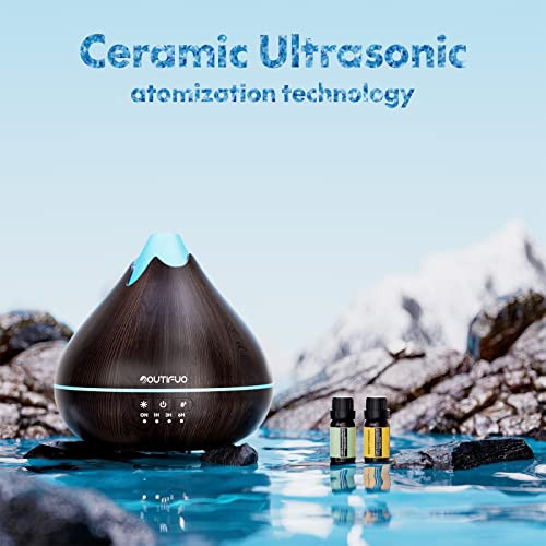 Diffuser Essential Oils Room Diffusers Home Ultrasonic Technology 550ml - Black New