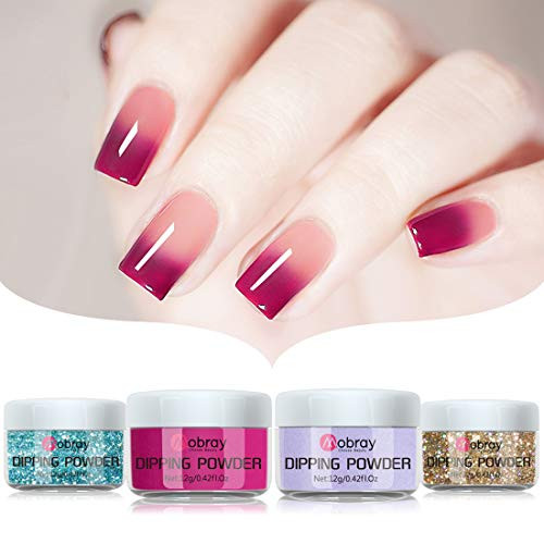 Mobray Dip Powder Nail Kit Starter 8 Colors Classic Nail Art Manicure New
