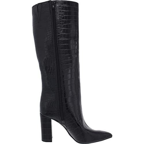 I.N.C Paiton Block-Heel Boots, Created for Macy's BLACK CROCODILE SIZE 9