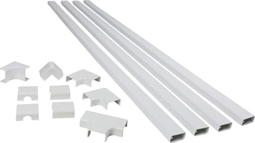 Legrand Wiremold Cordmate II 120 Inch 12 Piece Cord Cover Kit White New