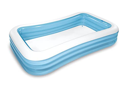 INTEX RECTANGULAR FAMILY LOUNGE INFLATABLE SWIMMING POOL 10FT X 6FT X 22FT New