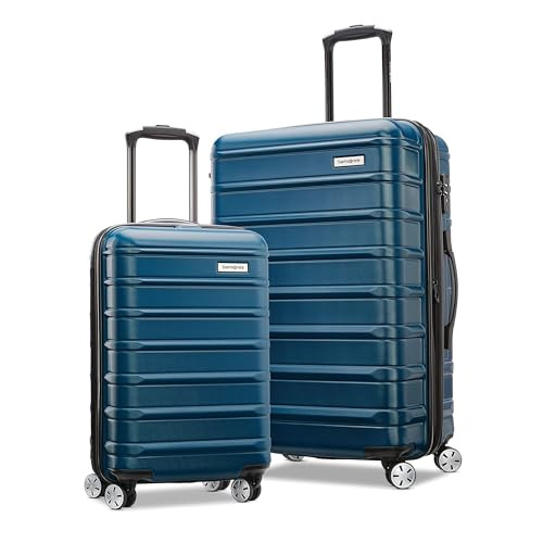 SAMSONITE OMNI 2 HARDSIDE EXPANDABLE SPINNER 2-PIECE SET (19/24) - LAGOON BLUE New