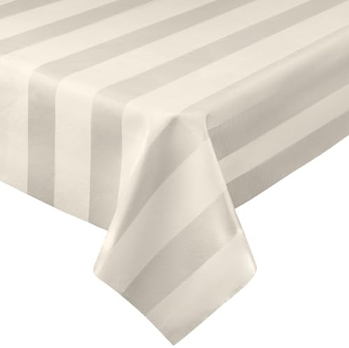Luxury Table Protector, 2in1 Table pad, B0B6ZGKSL4 - Dove / Silk Stripe New