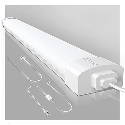 Airand 5000K LED Ceiling Light Fixture, IP66 Waterproof 4FT Plug in New