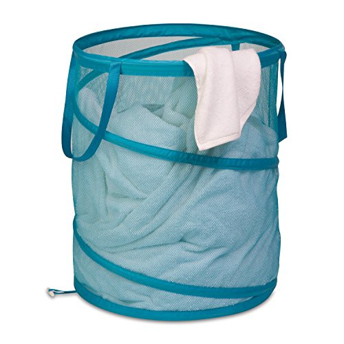 Honey Can Do Large Mesh Pop-Up Hamper-Black HMP-01127 Black New