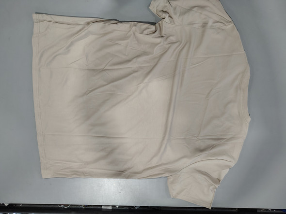 GENERIC UNI-SEX T-SHIRT 71% RAYON, 25% POLYAMIDE SIZE: MEN 2XL WOMEN 2XL - BEIGE New