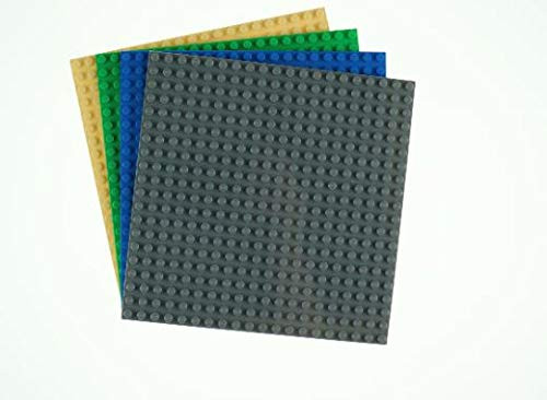 Strictly Briks Compatible with Lego Classic Baseplates, 4 Pack, 16x16 Inches New