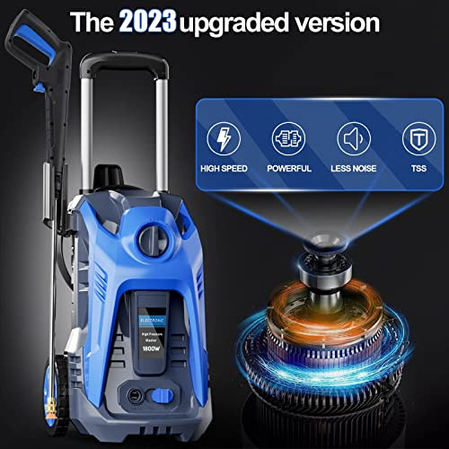 Berggren Electric Pressure Washer 3500 PSI + 2.6 GPM 4 Nozzles 25FT - Black