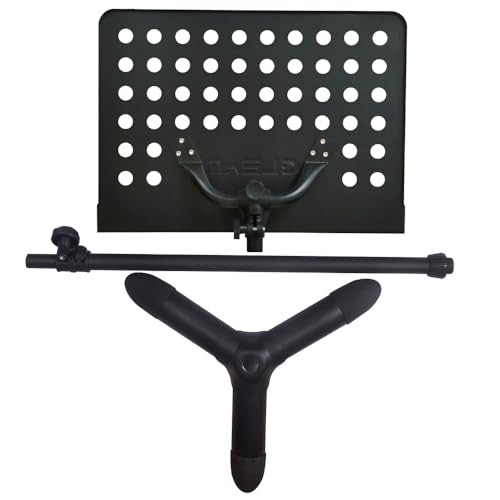 GLEAM Music Stand - Metal Sheet Music Stand - Black