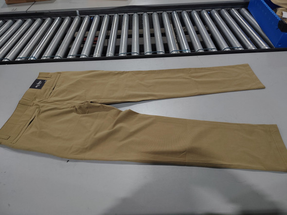 BLU ROCK STRETCH FABRIC 4-WAY FLEXIBLE STRETCH COTTON BLEND - SIZE: 30 - KHAKI New